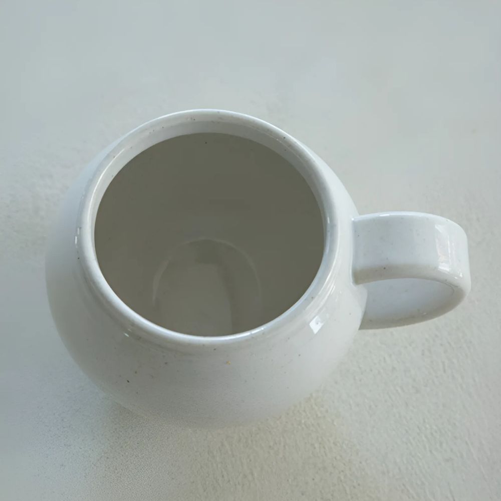백자 달항아리 머그컵 450ml 도자기 티 머그잔 - 상세 이미지 5