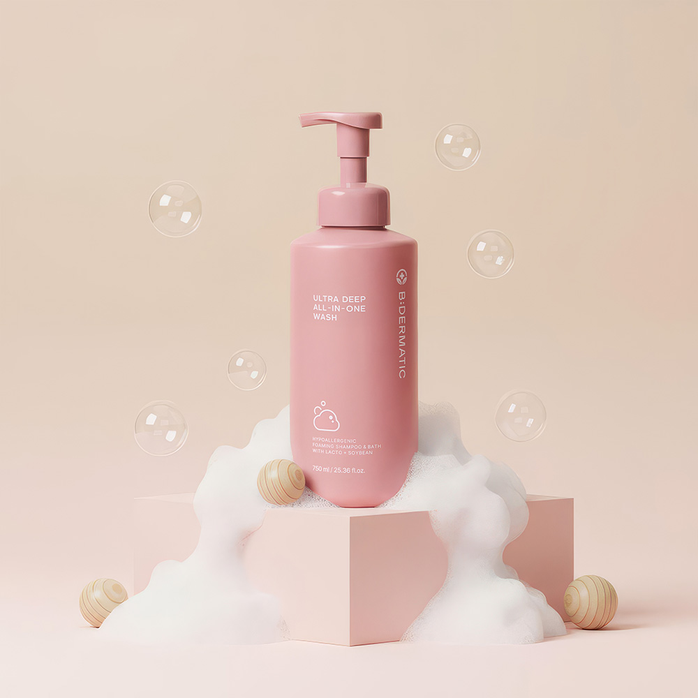 비더마틱 유아 올인원 워시 저자극 아기 바디 샴푸 탑투토 대용량 거품형 비건 750ml - 상품 이미지