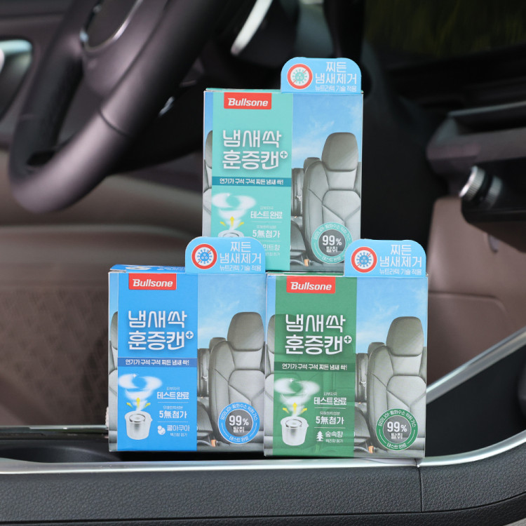 [불스원] 살라딘 냄새싹 훈증캔 플러스 차량 탈취 냄새제거 숲속향 제품 이미지