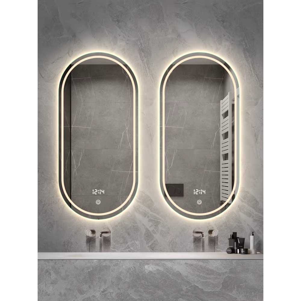 타원형 조명거울 인테리어벽 현관 벽걸이 LED 화장대 500x800mm - 상세 이미지 2