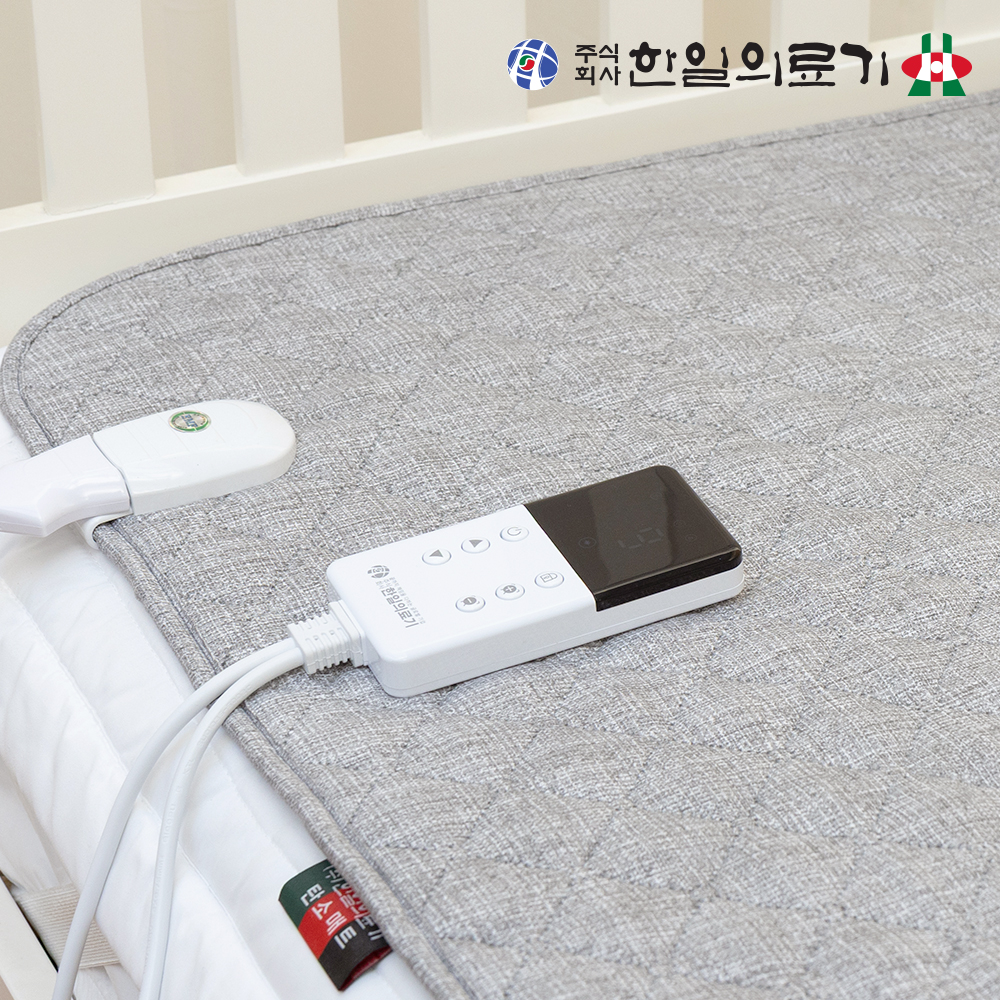 한일의료기 EMF 탄소매트 전기요 전자파없는 1인용 침대용 전기장판 지오그레이 이미지 7