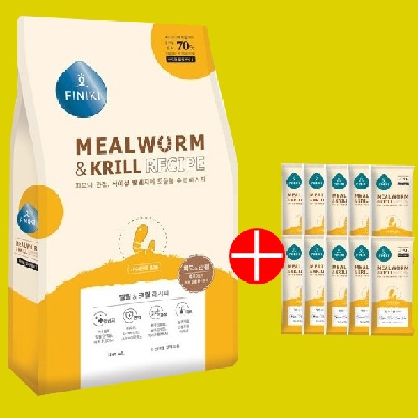피니키 가수분해 하이포알러지 강아지 사료 밀웜, 5kg, 1개