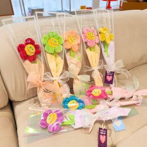 스마일 인형 꽃다발 한송이 조화 졸업식 학예회 발표회 선물 실사용 후기 | 효과 있을까? - 상품 이미지 1