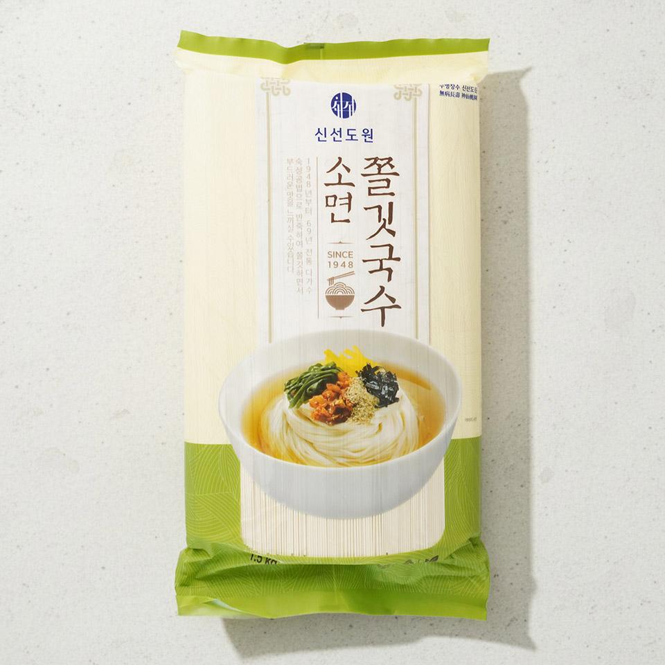 메가마트 신선도원 쫄깃국수 소면 1.5kg - 상품 이미지