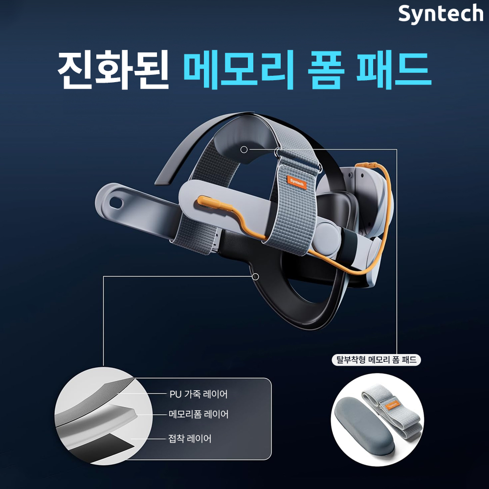 메타퀘스트3 스트랩 3S호환 MFM 프로 배터리 엘리트 헤드스트랩 악세사리 신테크 - 상세 이미지 3