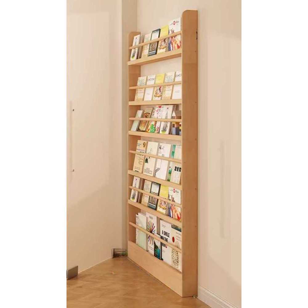 원목 슬림 책장 책꽂이 거실 DIY 좁은 CD장 DVD장 6단 / 100cm - 상품 이미지