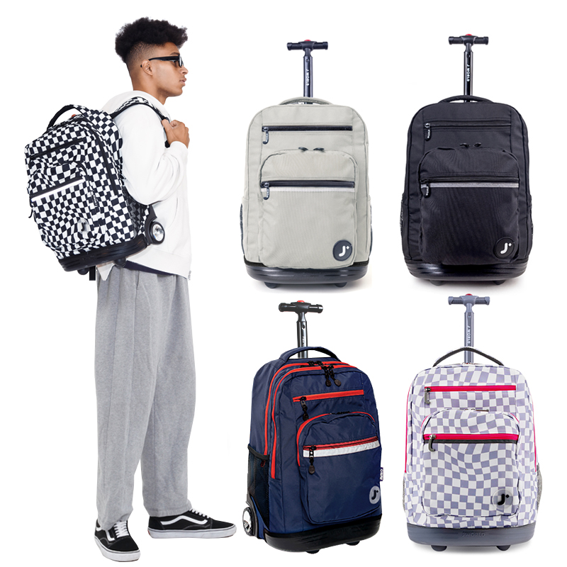 제이월드  51cm 롤링백팩 여행 캐리어 노트북수납 어학연수짐싸기(19인치)