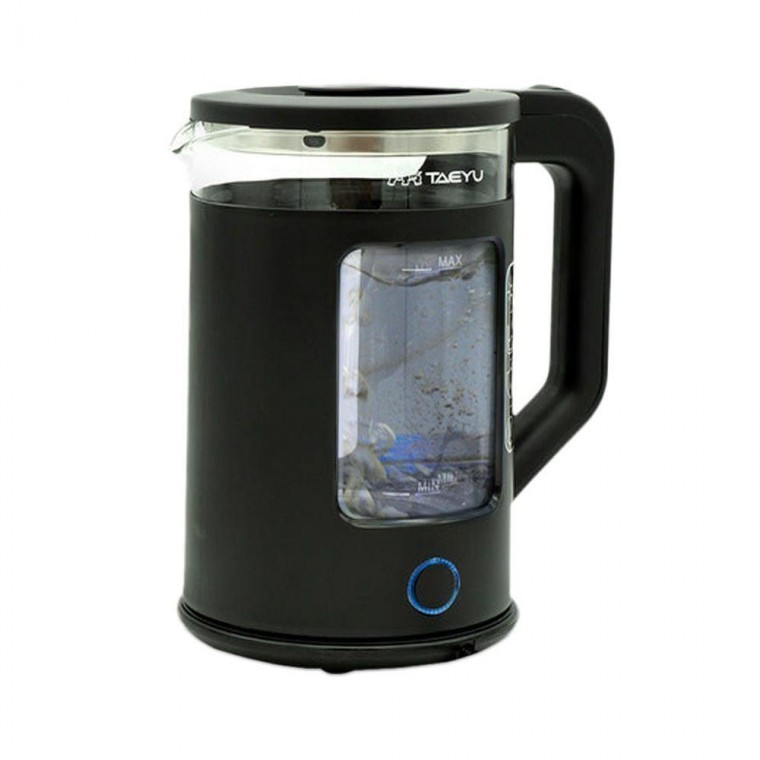태유2000블랙 1.8L 스텐뚜껑 대용량 유리 전기포트 가정용 주전자