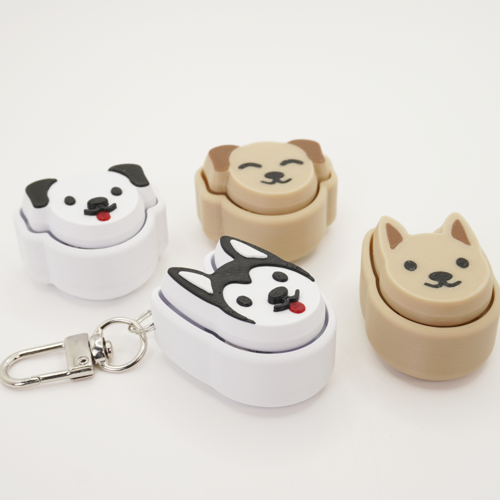 강아지 키캡 키링 클릭커 클리커 딸깍이 키보드 피젯토이 키덜트 장난감 - 상세 이미지 2