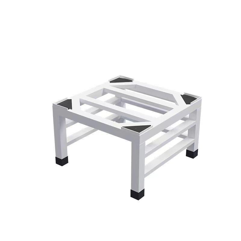 세탁기 냉장고 식기세척기용 철제 받침대 높이조절 선반 화이트 길이 40x너비 40x높이 15cm - 상품 이미지