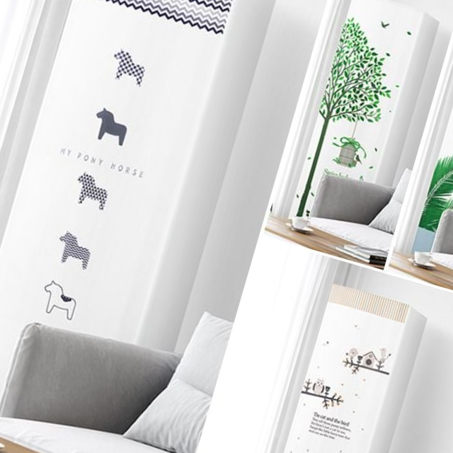 스탠드사각 에어컨커버 덮개 무풍 가리개 에어콘 보관