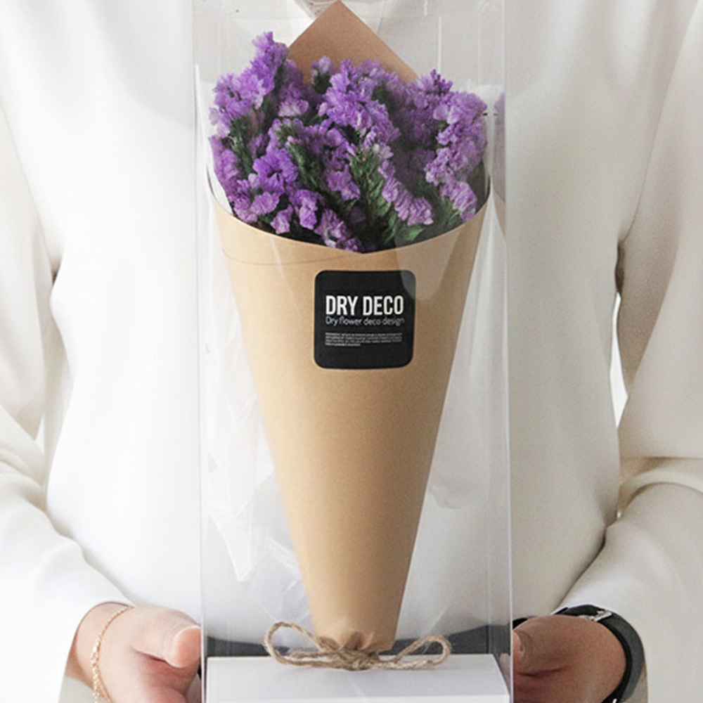 스타티스 드라이 프리저브드플라워 꽃다발 중형 결혼기념일 선물 스타치스 - 상품 이미지