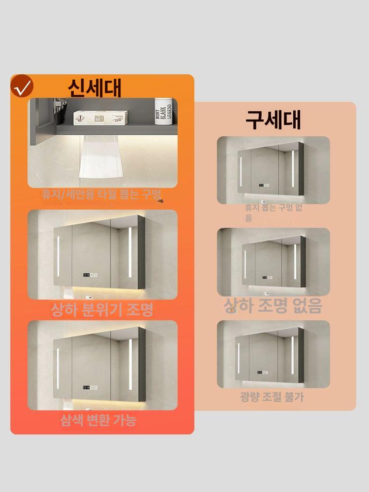화장실 조명 거울 벽걸이 시공 욕실장 리모델링 - 상세 이미지 3