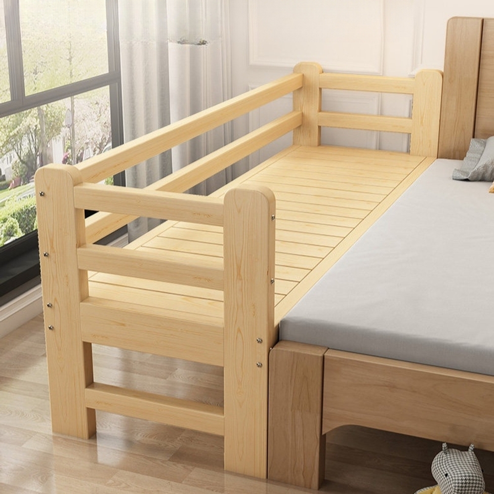 원목 침대가드 프레임 연장 안전바 테두리 사이드 고정대 평판형 150x30cm - 상세 이미지 3
