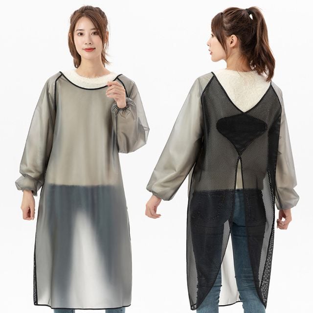 TPU 방수 긴소매앞치마 기본형 주방 작업 90CM 100CM