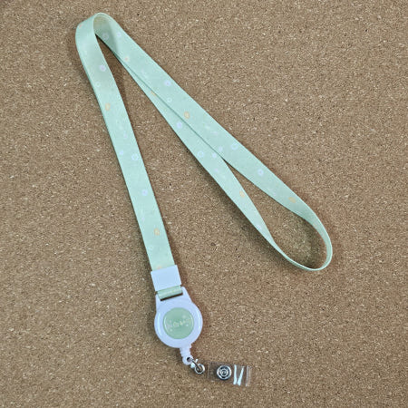 상큼한 연두색 릴 랜야드 학생증 목걸이 줄 교체용