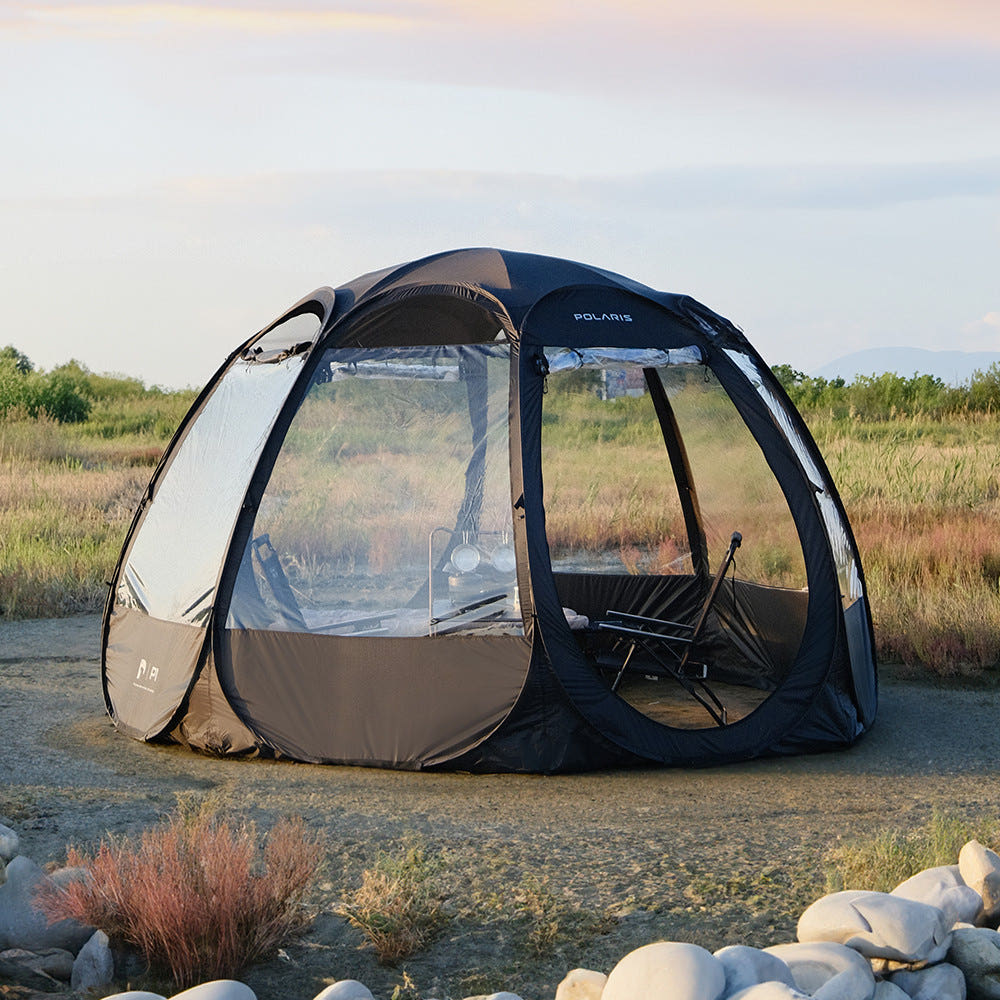 폴라리스 P1 TPU 돔텐트 캠핑 원터치 투명 쉘터 우레탄 동계 투명텐트
