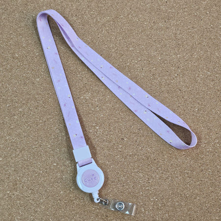 파스텔 연보라 릴홀더 넥스트랩 사원증 목걸이 줄 학생증 끈
