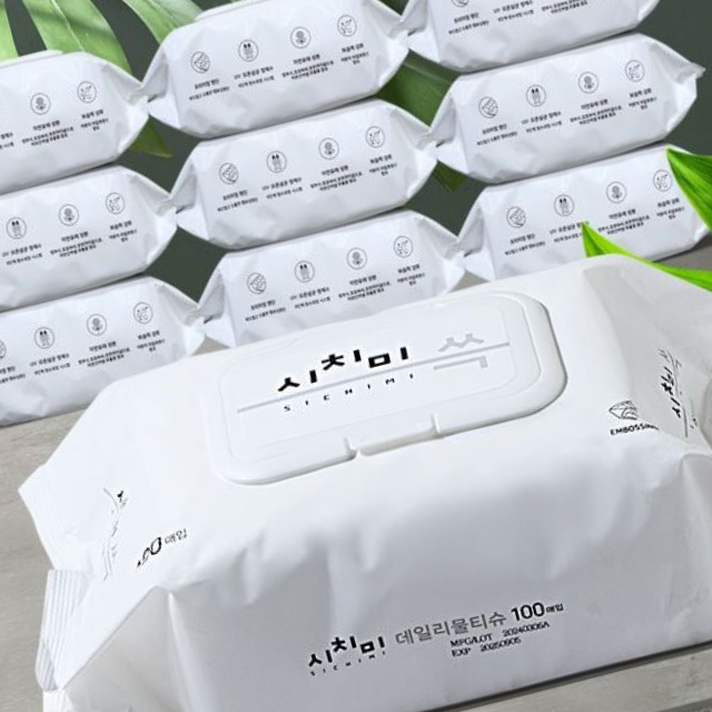 물티슈 100매 10팩 대용량 아기 신생아 두꺼운 물휴지