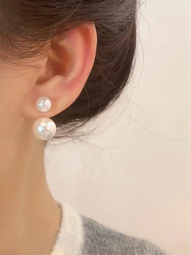 친밀한리플리 이승연 더블 진주 투웨이 귀걸이 공난숙 패션 - 상세 이미지 3