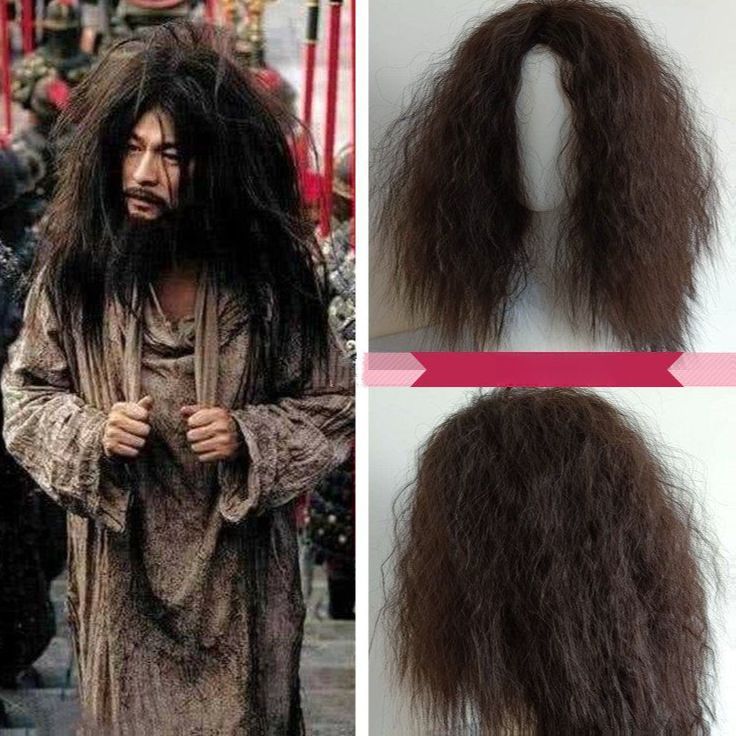 거지 죄수 연극 노숙자 폭탄 소품 머리 미치광이 노예 가발 헤어 공연 분장 무대 - 상품 이미지