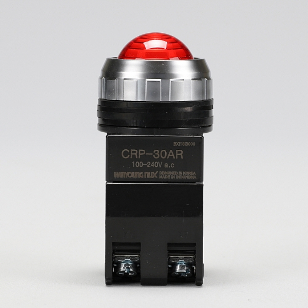 한영넉스 스위치 표시등 CRP-30AR BF AC (레드) 파일럿 표시 램프 - 상세 이미지 2