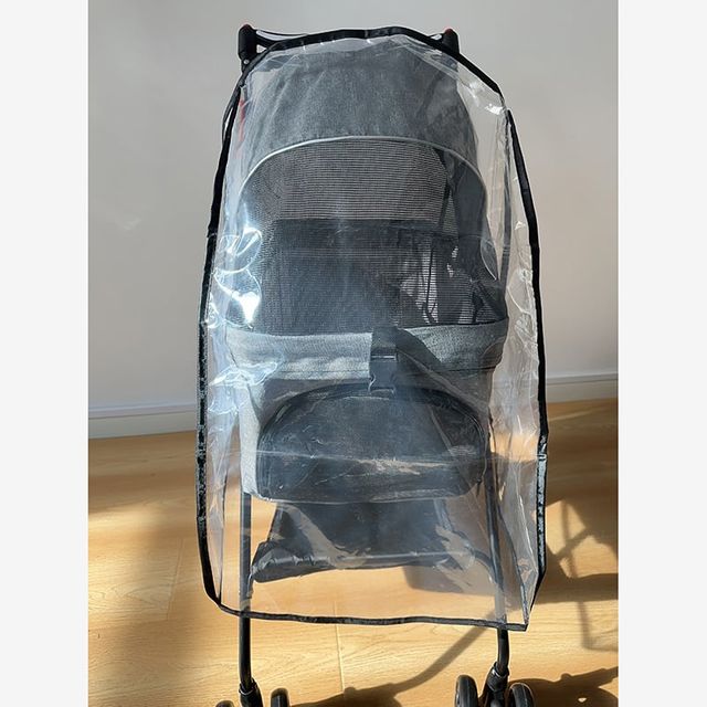 반려견 유모차 레인커버 방수 방풍 개모차 덮개 1p