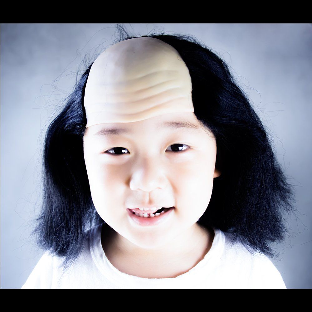 웃긴 할로윈 머리 대머리 코믹 코스프레 소품 가발 분장 웃긴분장 파티 - 상세 이미지 4