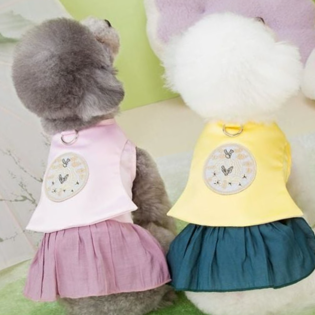 강아지 고양이 한복 애견의류 원피스 드레스 명절