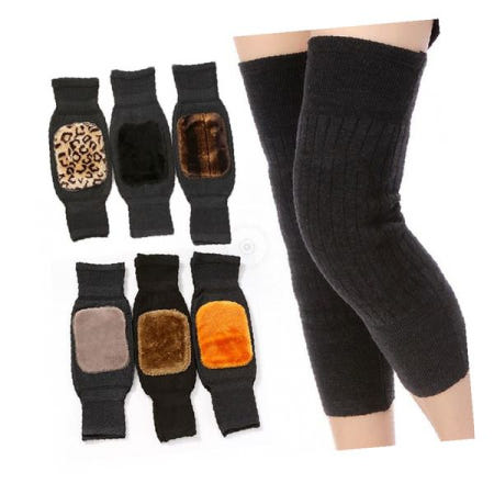 무릎보호대 기모 벨벳 보온 겨울 방한 무릎워머 레그워머 보호 어르신 냉방병 예방 실내 착용