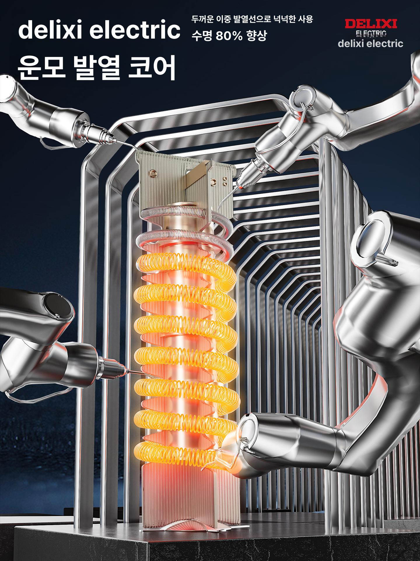 산업용 고온 열풍기 소형 가열기 자동차 필름 수리용 1800W 2단 표준 B - 상세 이미지 2