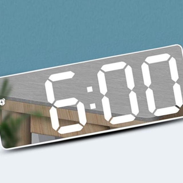 밝기조절 led탁상시계 전자시계 스탠드 무소음