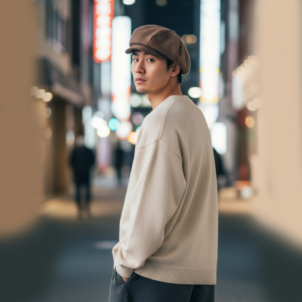 남성 빵모자 베레모 남자 화가 카페 바리스타 겨울 모자 - 상품 이미지