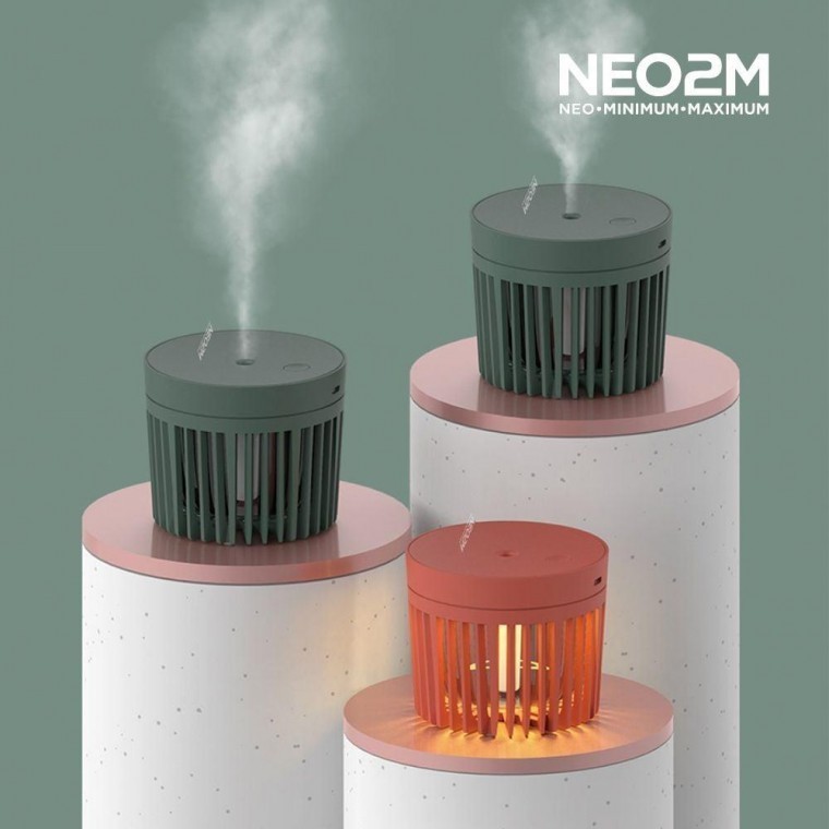 미니 초음파 가습기 무드등 간편세척 그린