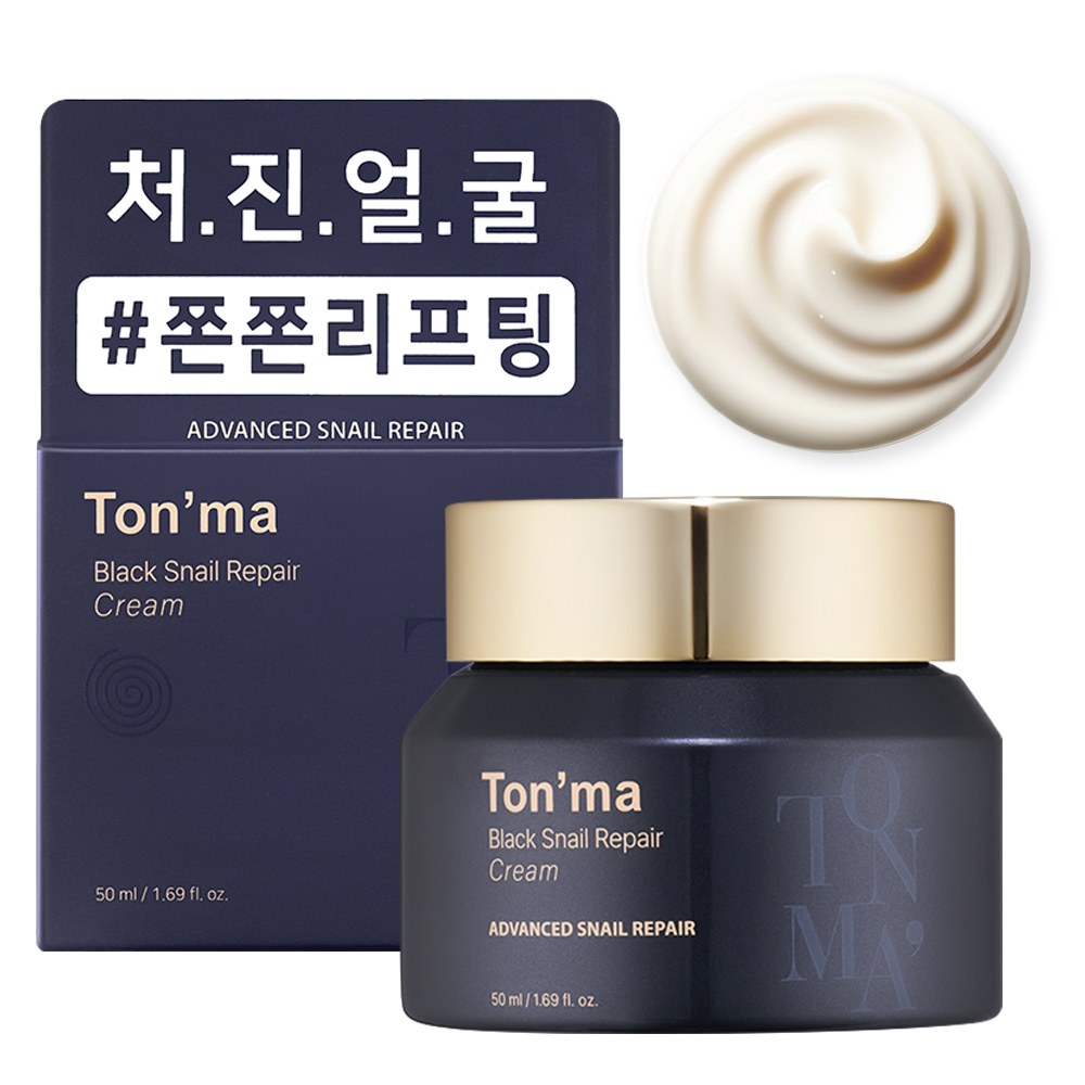 톤마 스네일 뮤신 달팽이 리프팅 영양 탄력 리페어 크림 50g, 1개 - 상품 이미지