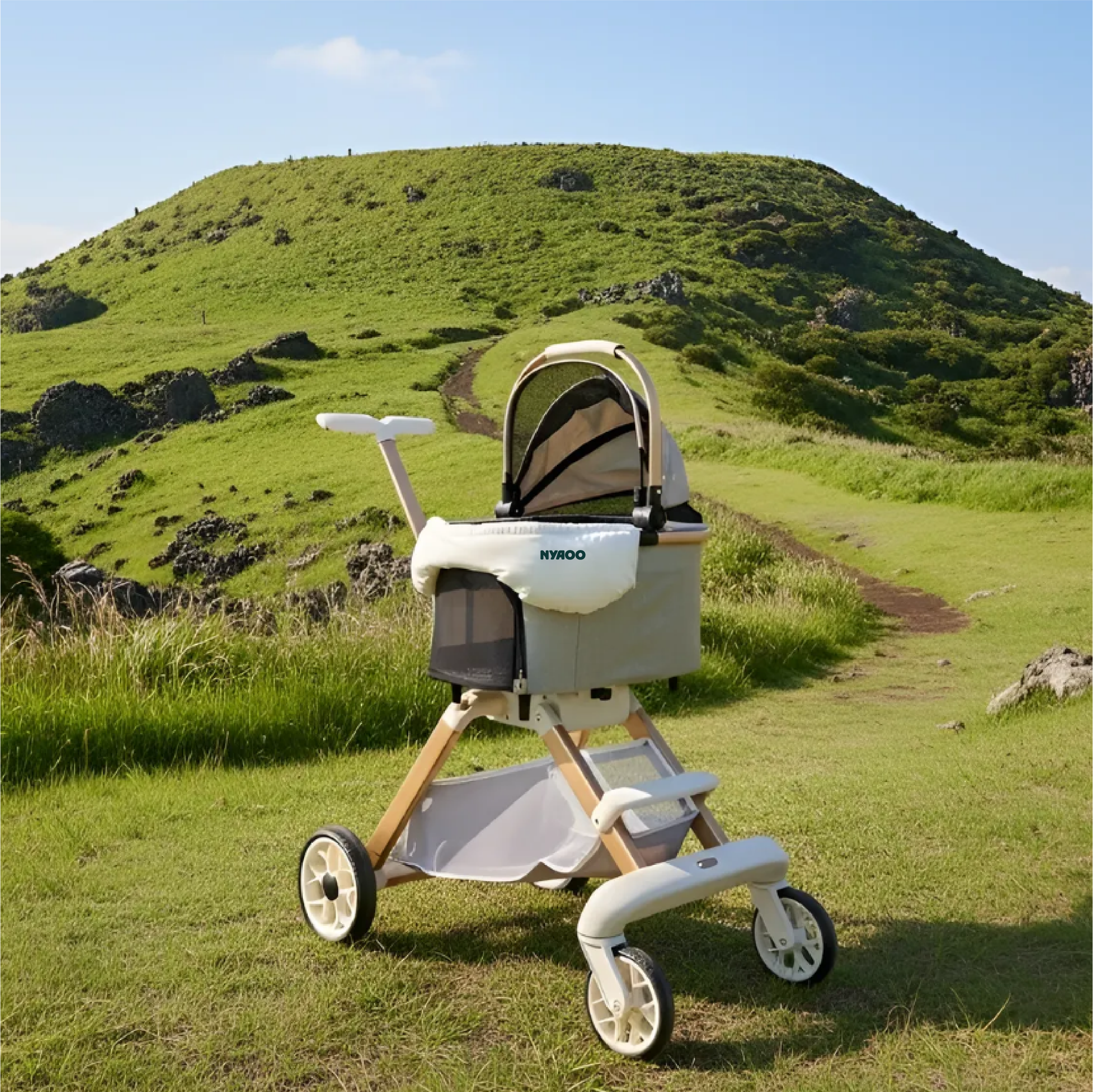 [대여] 냐오오 강아지 유모차 렌트