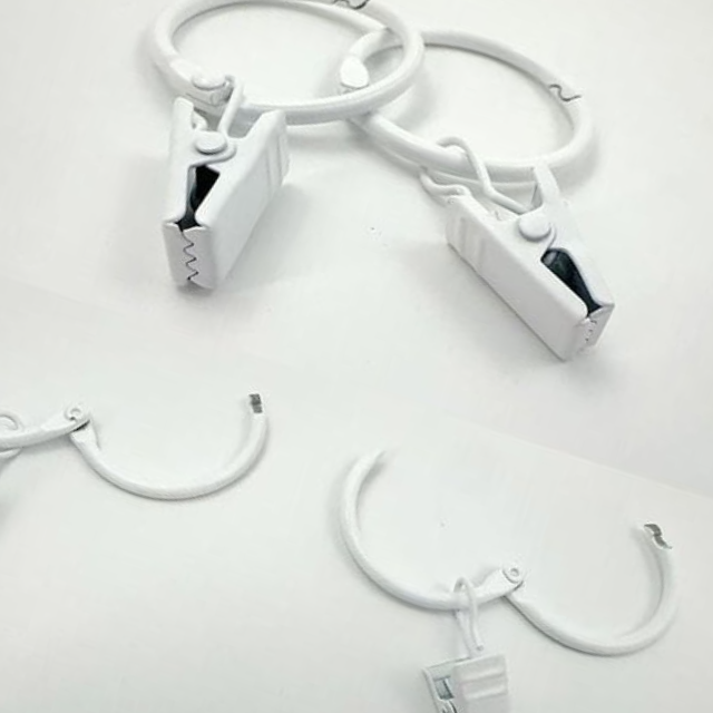 오픈형 커튼 집게링 내경 32mm 20pcs 링 고리 부자재