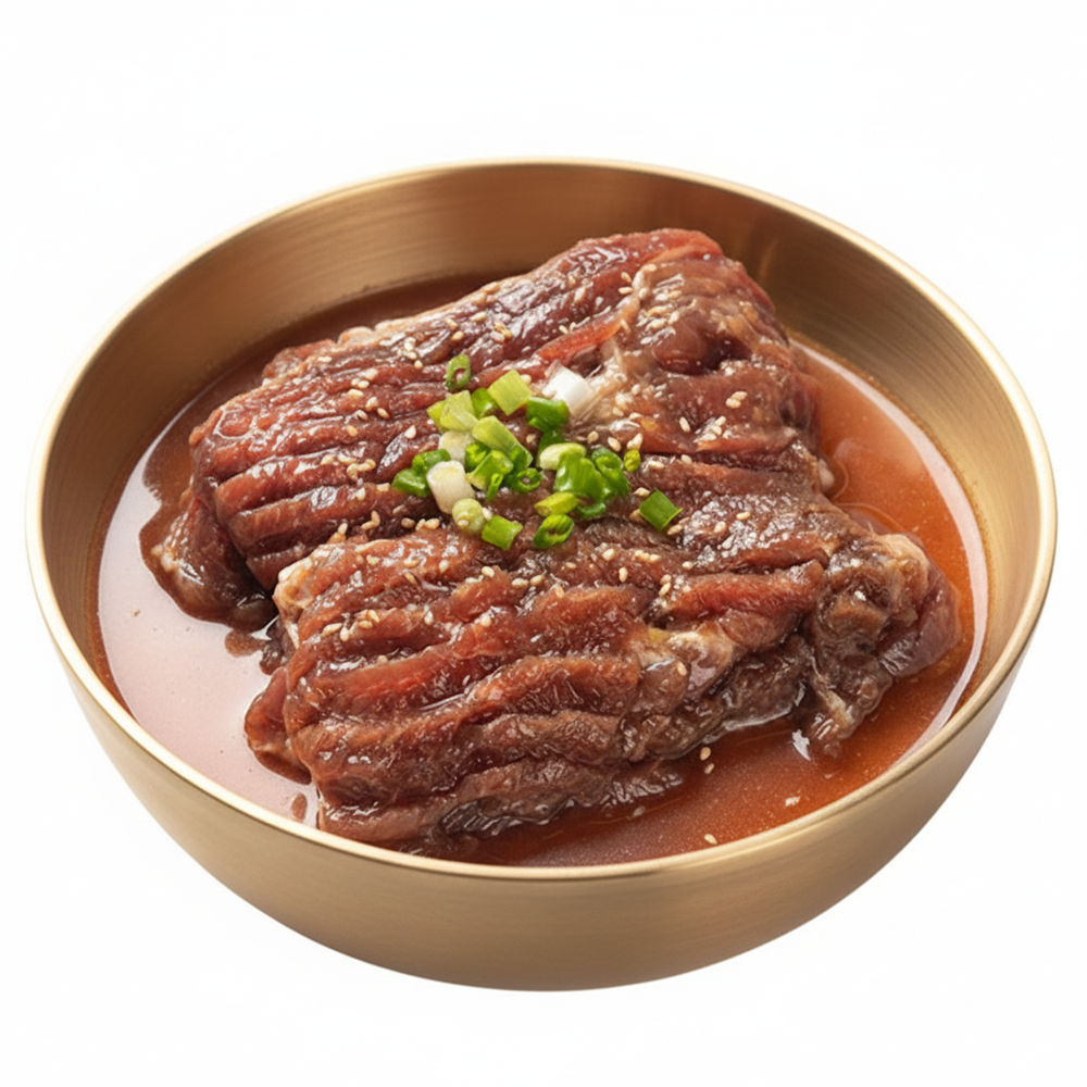 [억수로상회] 뼈없는 돼지 양념 갈비 300g - 상품 이미지
