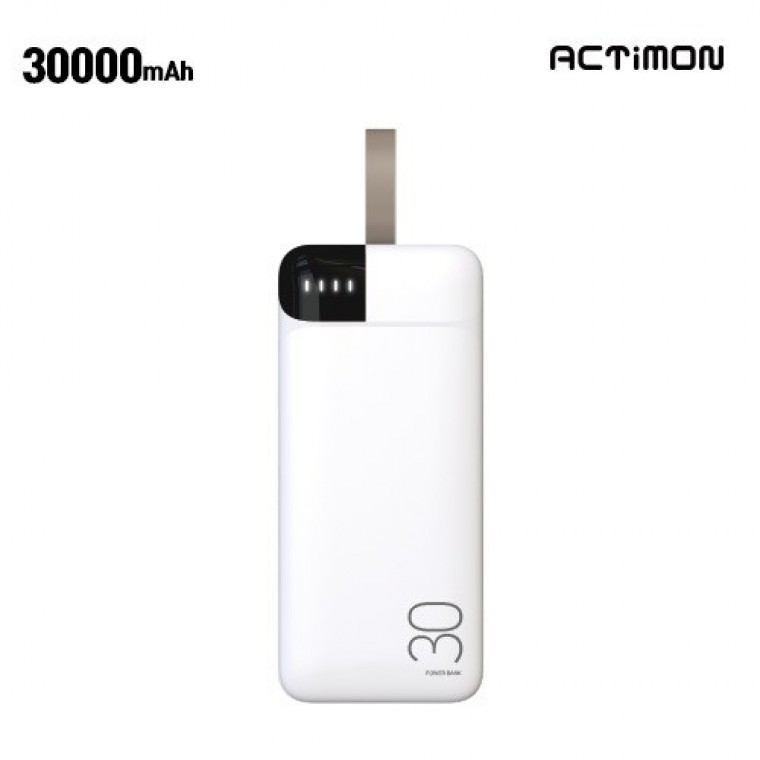 보조배터리 30000mAh C타입 휴대용 고용량 충전기 (ACTIMON ) - 상품 이미지