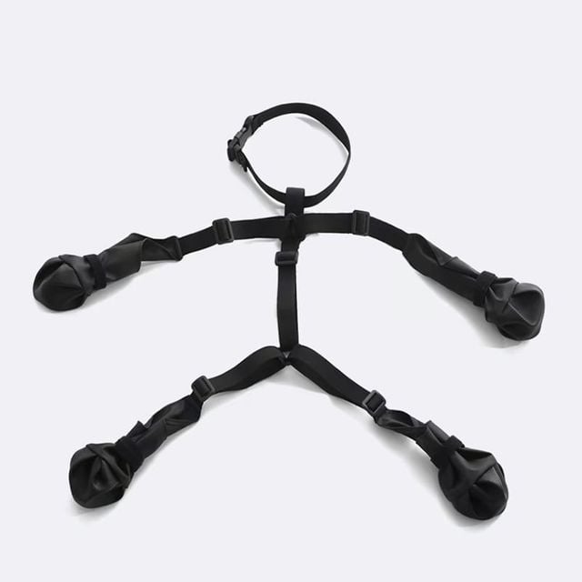 사계절 강아지 외출 신발 반려동물 방수 장화 블랙 S