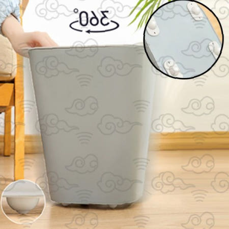 쓰레기통 바퀴 무소음 회전 이동식 휠 바닥 고정 부착 가정용 사무실 청소용품