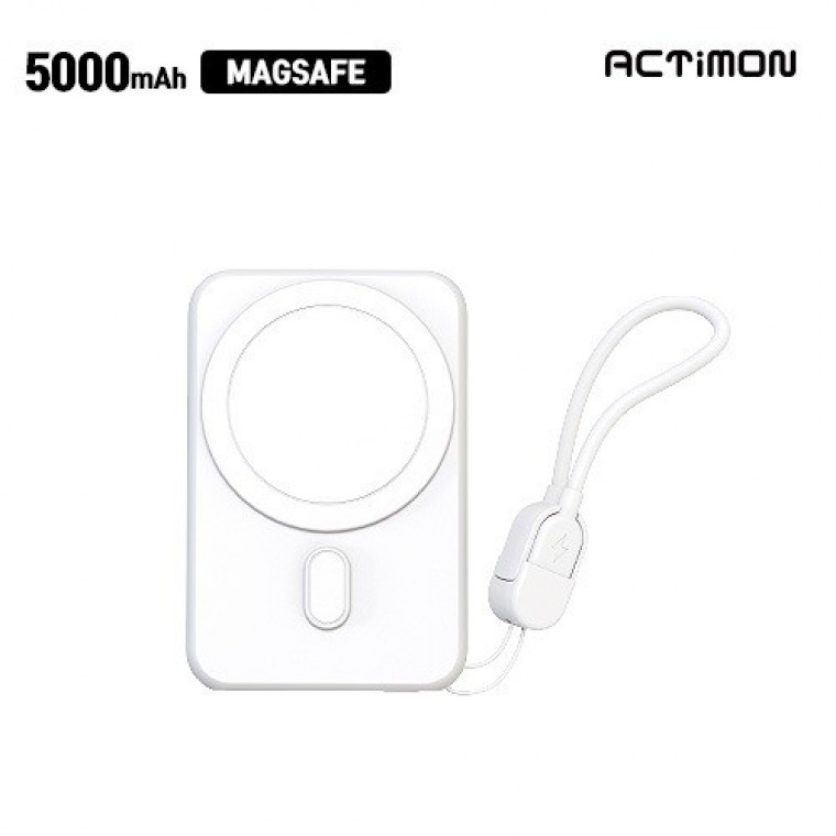 맥세이프 5000mAh 보조배터리 휴대용 충전기 (엑티몬 ) - 상품 이미지