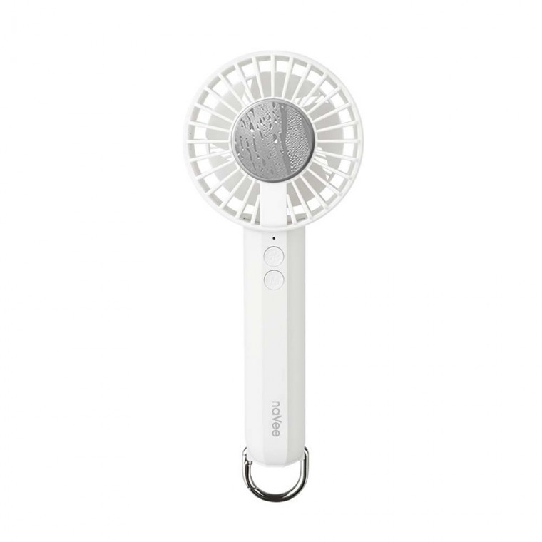 USB C타입 충전 휴대용 쿨 냉각 에어컨 무소음 선풍기 화이트 3단계 풍량조절 - 상품 이미지