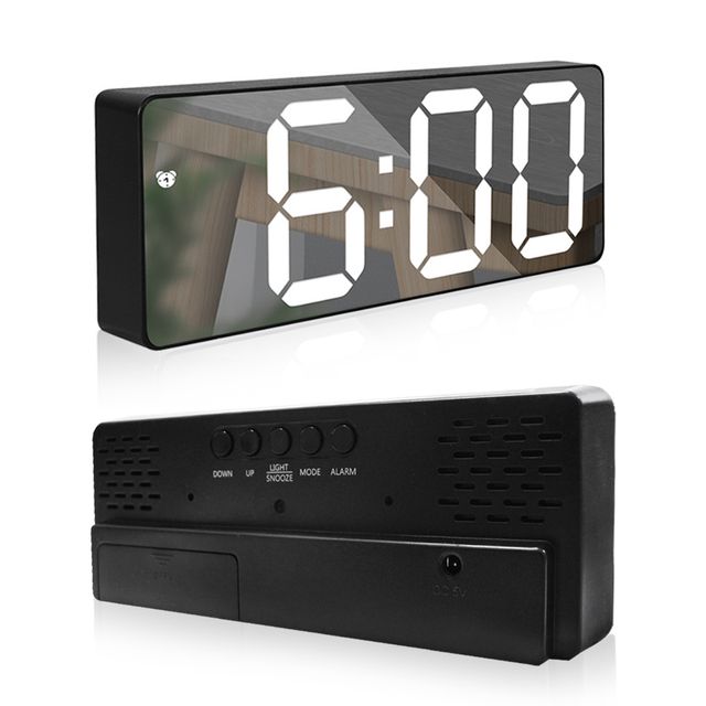 밝기조절 led탁상시계 전자시계 스탠드 무소음
