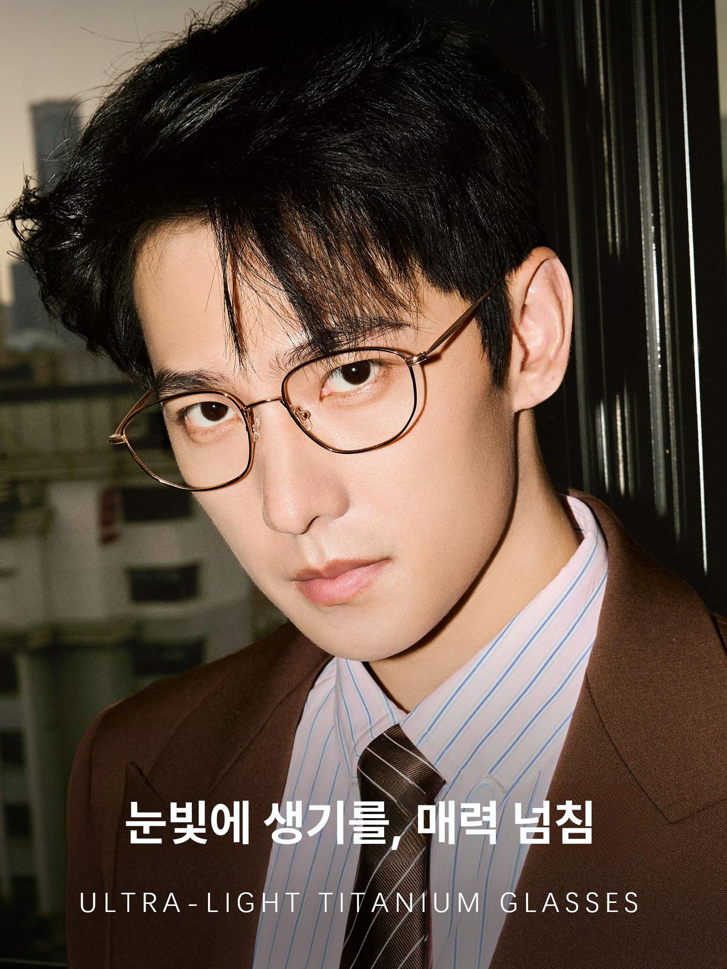 빌런즈 이민정 안경 로즈골드 안경테 패션 안경 - 상세 이미지 4