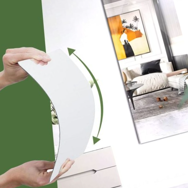 붙이는 아크릴 거울 현관 거실 무타공 전신 미러 40cm