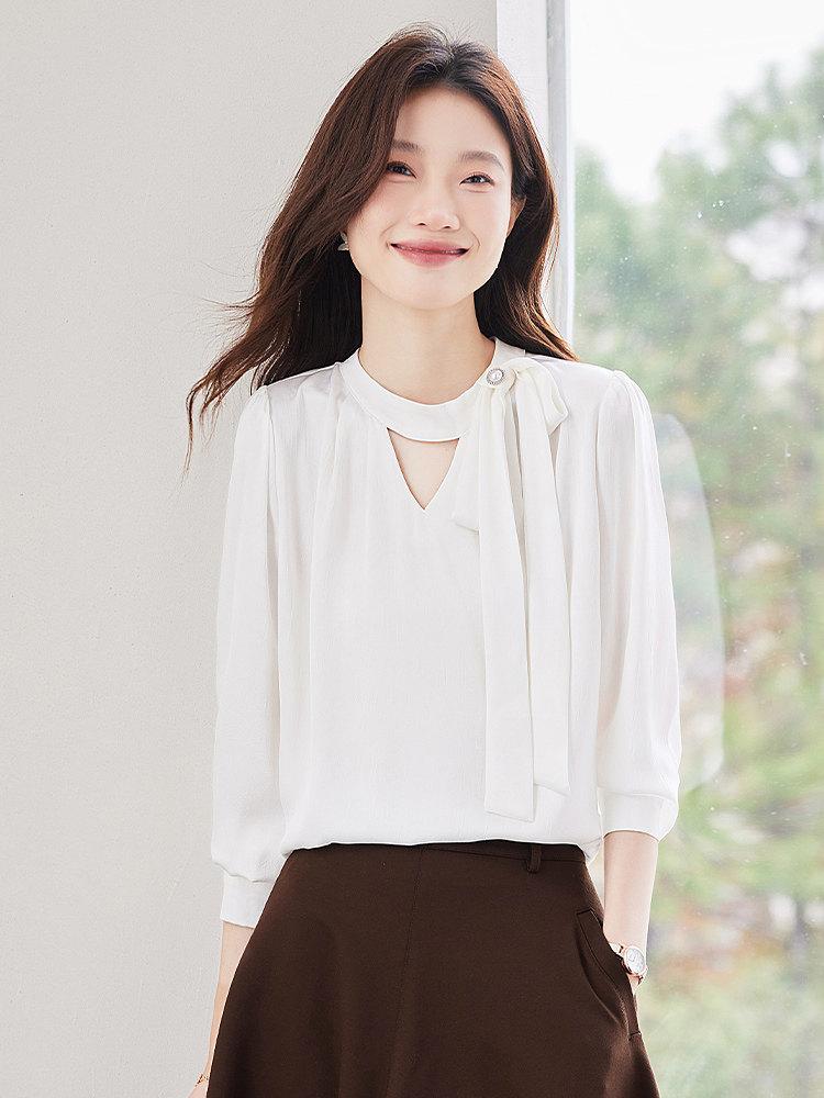 화려한날들 이태란 13회 블라우스 고성희 셔츠 스카프 - 상세 이미지 2