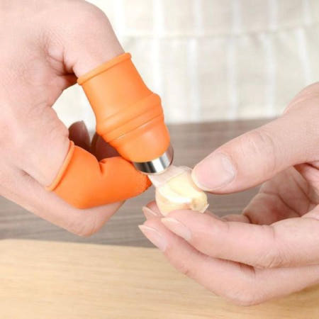 야채다듬기 손가락골무 1+5 마늘 봄나물 다듬기 원예