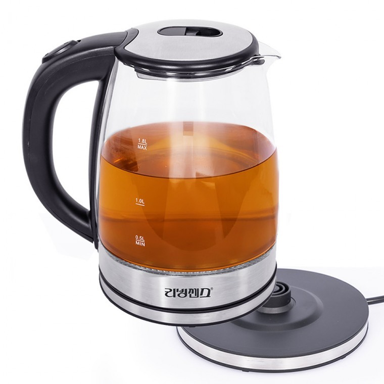 리빙센스1860 더글라스 유리 전기 무선포트 1.8L