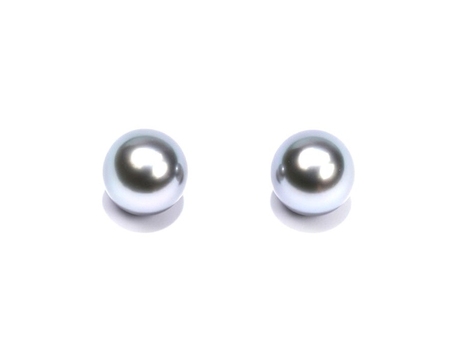 14k골드 아코야 9.5mm~9.0mm(흑진주/골드)  귀걸이 - 상품 이미지
